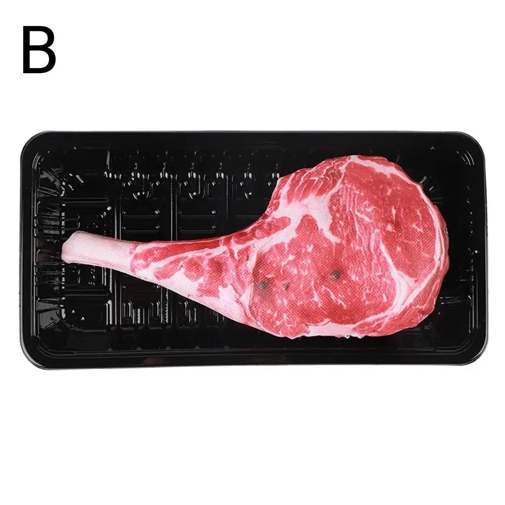 Squeaky Steak Bone Toy