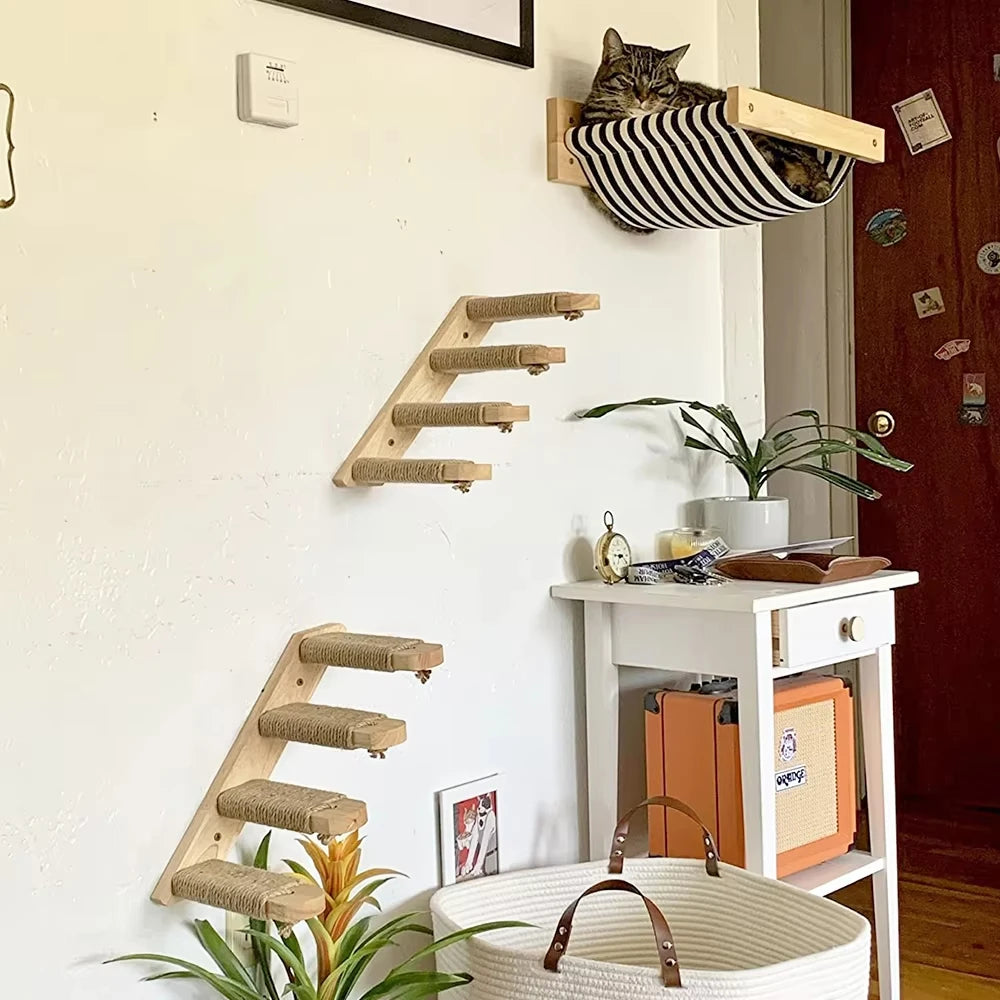 Wall-Mounted Cat Shelves