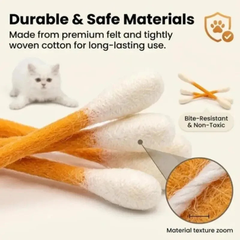 Catnip Cotton Swab Chew Toy