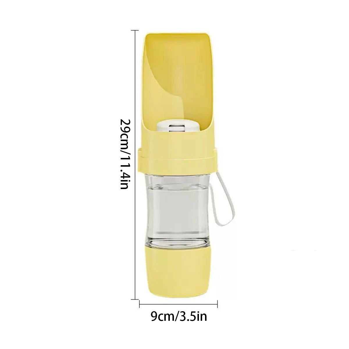 2-in-1 Dog Water Bottle & Snack Cup