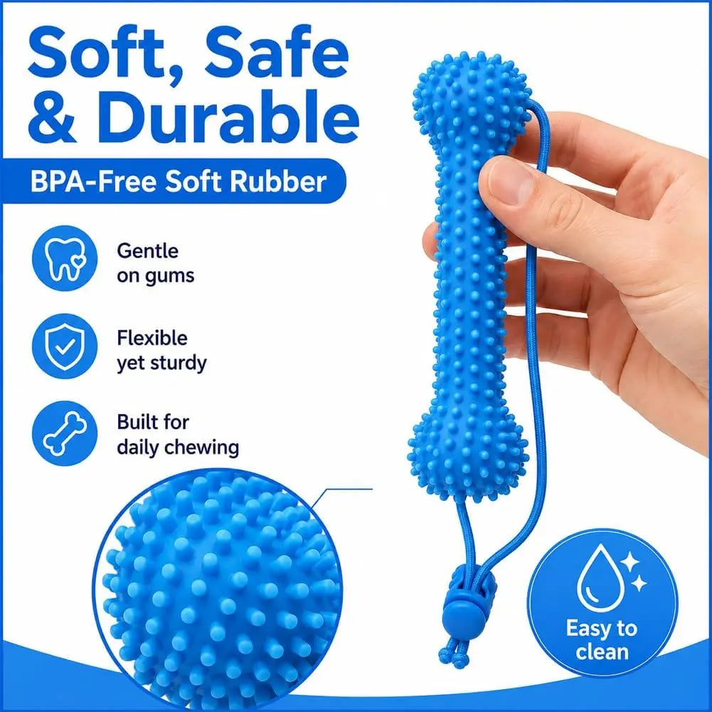 Dental Chew Bone with Tug Rope