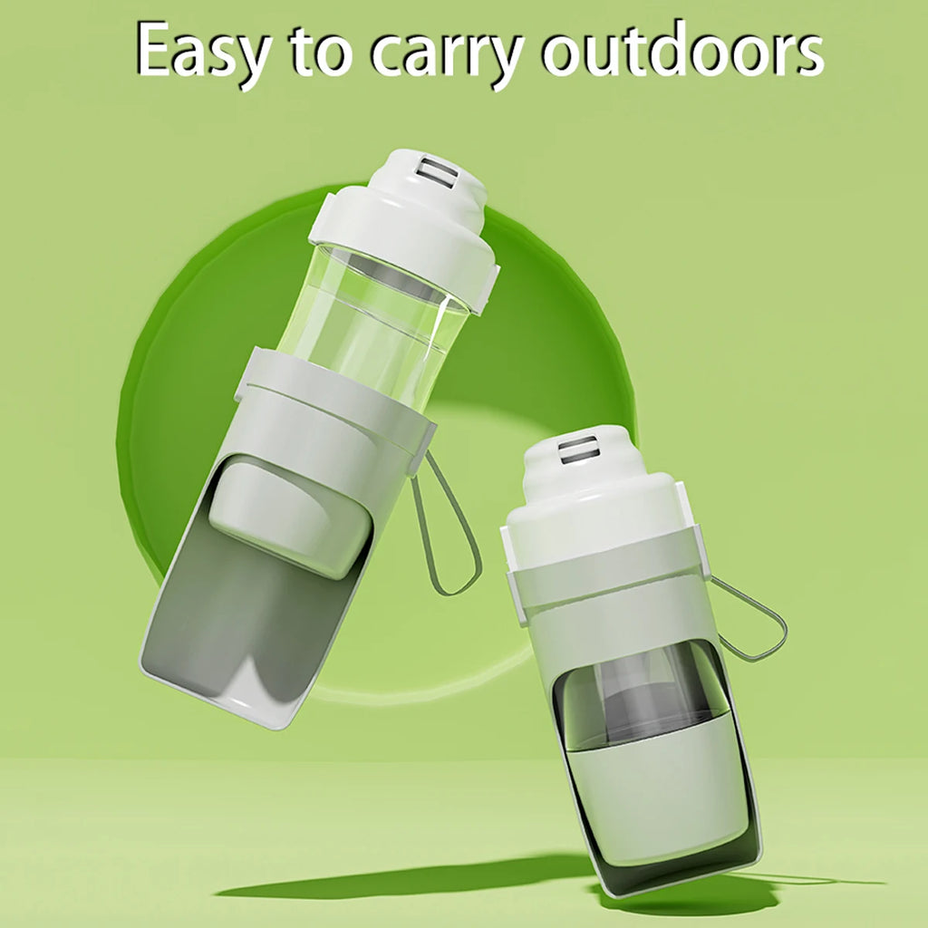 2-in-1 Dog Water Bottle & Snack Cup