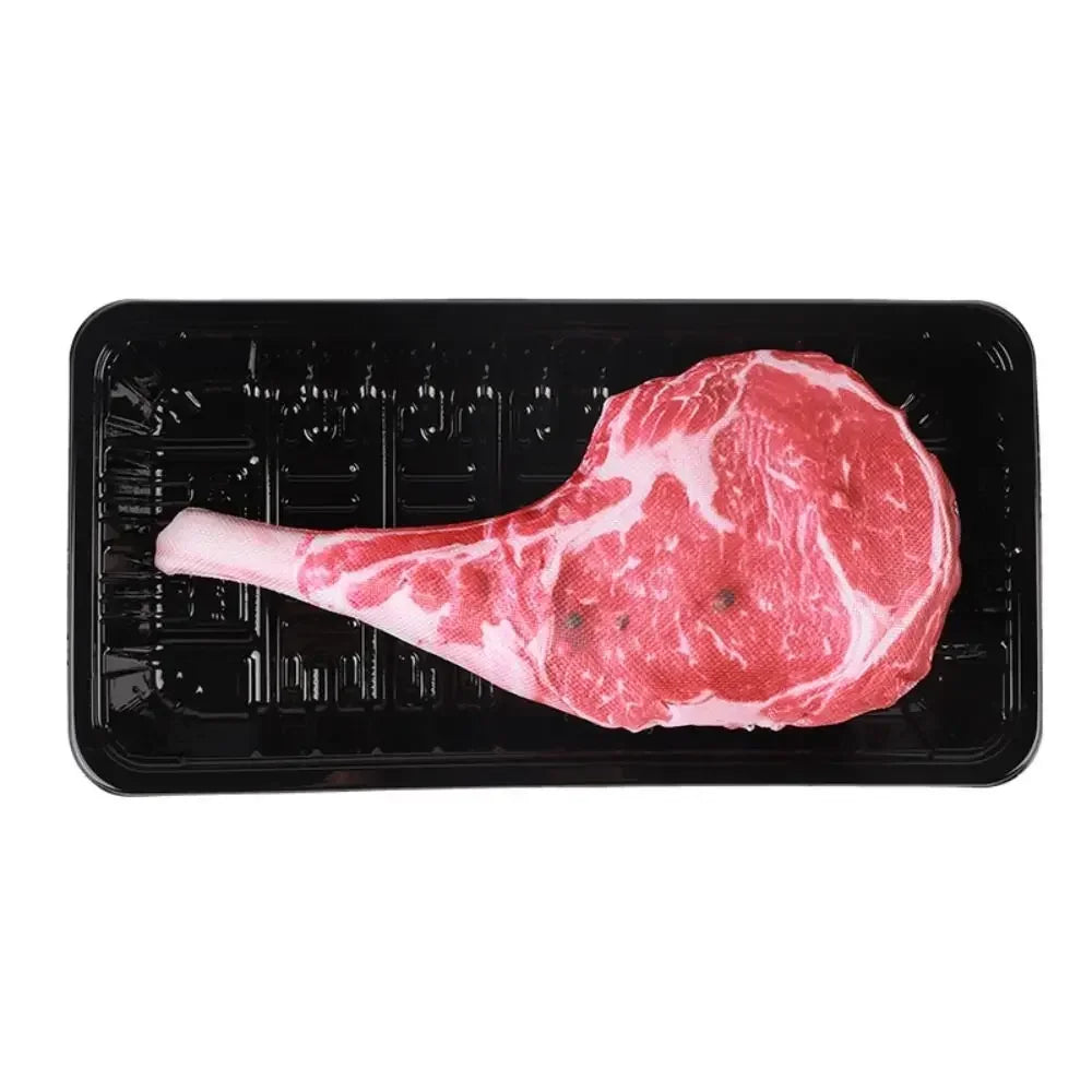 Squeaky Steak Bone Toy