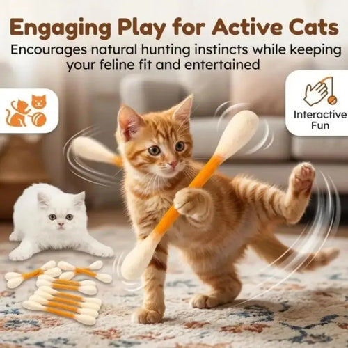 Catnip Cotton Swab Chew Toy